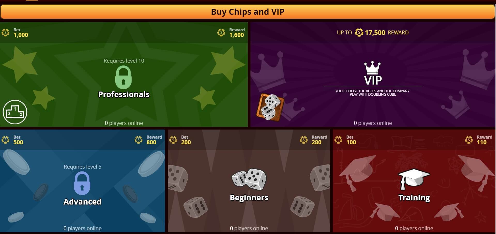 to VIP Backgammon Join thousands of players online